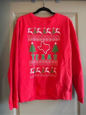 Texas Red Holiday Sweatshirt - Women's Crewneck